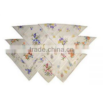 Fashion Printing High Quality Women Cotton Handkerchief