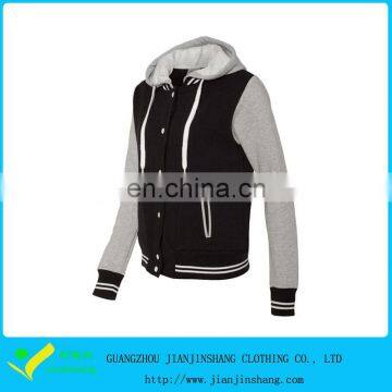 Cheapest Customized Quality Button Up Cotton Baseball Hoodies Unisex