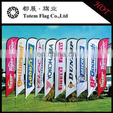 Totem flag OEM/ODM flag Triangle Sport Flag, Feather Flag, custom flying beach flag