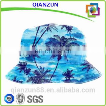 Fashion Cotton Custom Tie Dyed Hawaiian Pattern Bucket Hat