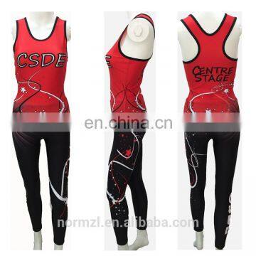 New Hot Sexy Printing Cheer Youth Sleeveless Cheerleading Costumes
