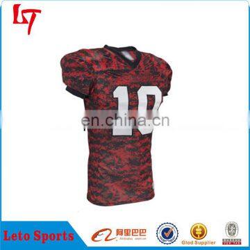 Custom Made Camo Football Jerseys Polyester Material Fashionable Team Jerseys