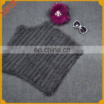 2016 Stylish Hot Sale Gneuine Rabbit Fur Knitted Cashmere Shawl