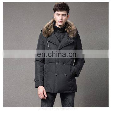 100% polyester fabric duck filled fox callor Mens jacket