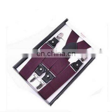 Wholesale Yiwu High Quality 3.5cm Mens Elastic X-back Adjustable Clip-on Suspenders photo-4