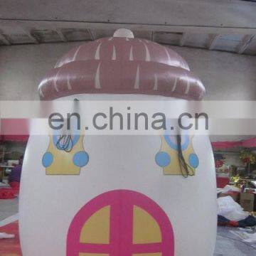 customized printed small inflatable house with led light for advertising