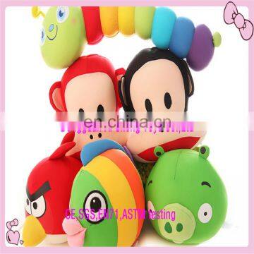 Custom fashion style soft plush cartoon animal toys for kids