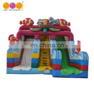 Professional supplier Ocean undersea theme water slide for kids toy