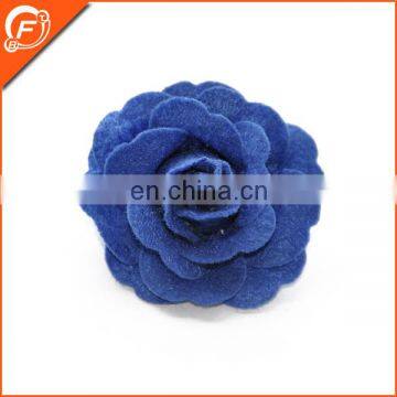 lint dark blue 3d flower handmade in china for coat