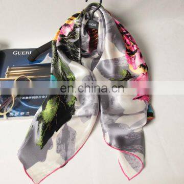 Plain New Arrival Satin Square Silk Scarf photo-3