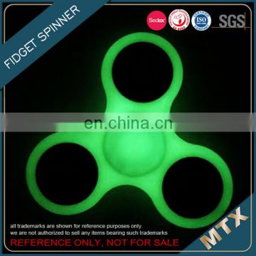 Glow in dark silicone fidget spinner