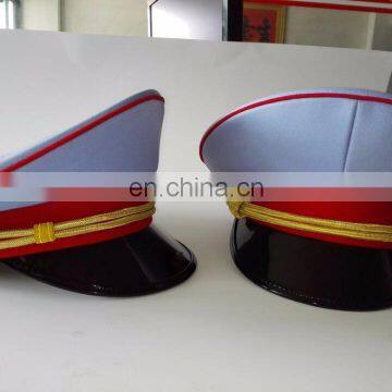 good shape of uniform dress hat/uniform cap with red piping