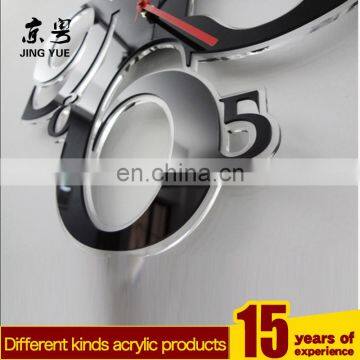 Customized Wall Mounted Records Wall Clock Math Themes black Acrylic Wall Clock for Home Decoration