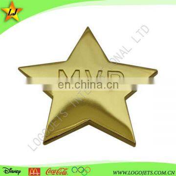 High quality long duration time star badge with customized logo for Flashing