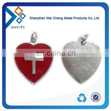 Custom heart shaped metal lapel pins badges