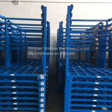 Warehouse storage metal pallet stacking rack