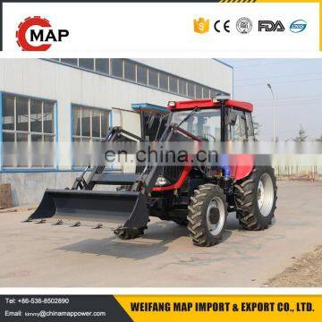 CE certificate 100HP front end loader farming tractor price