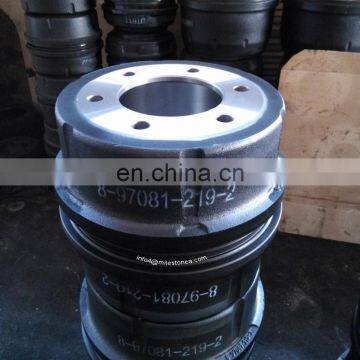 Manufacturer brake drum 8-97081-219-2 for Japan truck trailer