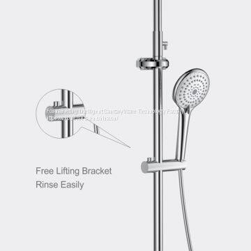 IT-P010 Luxury Bathroom Shower Valves Chrome Colour 3 Functions Shower Column With Bracket photo-5
