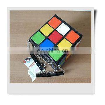 New Fashion Personality Cute Rubik's Cube Bag Shape Handbag Handbag Handbag Clutch Bag photo-4