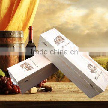 Rigid Color Simple Packing Wine Box With Lock, Magnum Wine Box Packaging