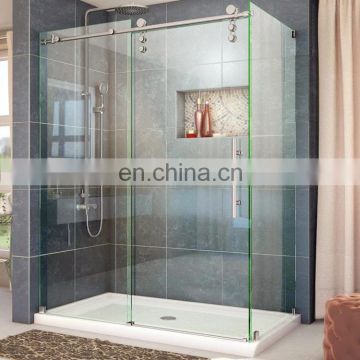 Factory Price Customized 304SS Frame Sliding Glass Door Shower Enclosure