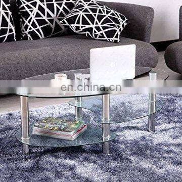 High Quality Dining Table Clear Round Tempered Glass Table Top
