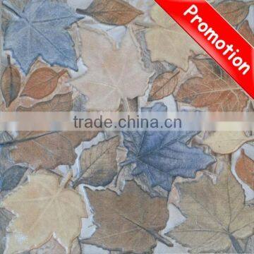 300 X 300mm map leaf red color 3D Inkjet floor ceramic tile and 3d flooring