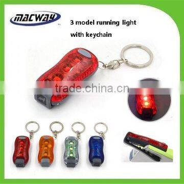 Factory promotion keychain warning light led running light