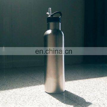 metal stainless steel 304 shaker water thermos bottle