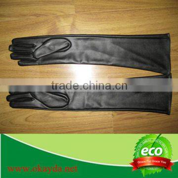 Unisex High Quality Wholesale Fashion Natural Lambskin Leather Gloves photo-3