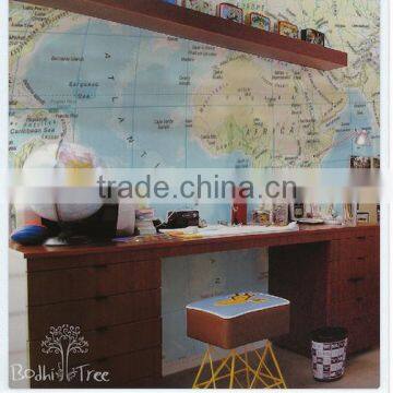 home decorating world globe map wallpaper