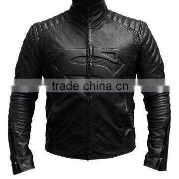 Super Man Motor Bike Leather Jacket