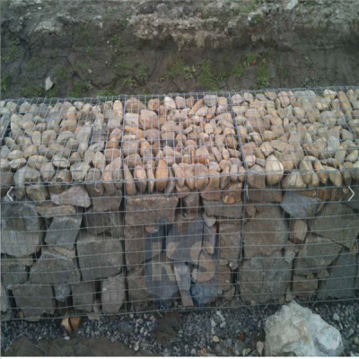 Stone Cage Fence Gabion Cage Box Wall  Manufacture For Sale