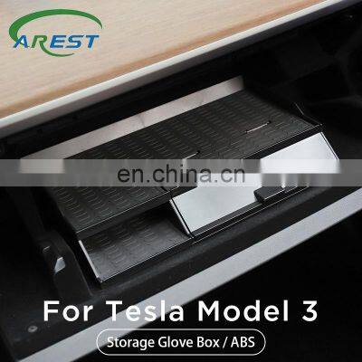 For Tesla Model 3 2021 Car Central Armrest Box ABS Glove Box Anti-Slip Car Accessories Storage Box for Tesla Model 3/Y Dropship