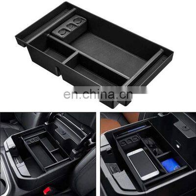 Interior Accessories Parts Silicone Armrest Rest Storage Box Center Control Console Organizer Tray For Chevrolet Silverado 1500 photo-5