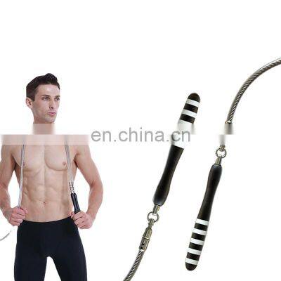 Customized Logo Weighted Aluminum Handle Bearing Jump Rope Heavy Fitness Adjustable Speed Skipping Rope