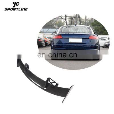 JCSportline DRY Carbon Fiber MK3 Rear Spoiler for Audi TT TTS Quattro 2-Door 2015-2020