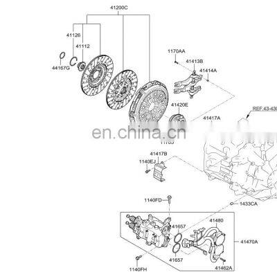 TEOLAND High quality automobile clutch fork assembly is suitable for hyundai 414132D000