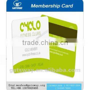 full colour printed plastic magnetic pvc card