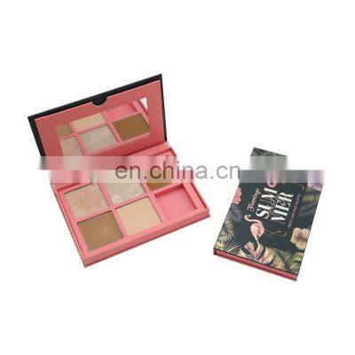 Magnetic Marble Eyeshadow Palette With Mirror Custom Cosmetic Paper Packaging Private Label