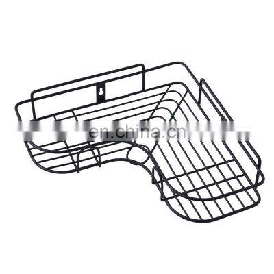 Steel Powder Coating Bathroom Shelves Corner Wall Mounted Rack Bathroom Storage Kitchen Rack Shelf With Good Load Bearing photo-2
