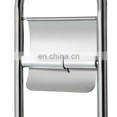 TOP Stainless Steel Toilet Paper Holder Shelf Toilet Brush Holder photo-5