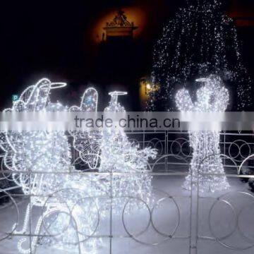 2015 outdoor rope light led christmas angel