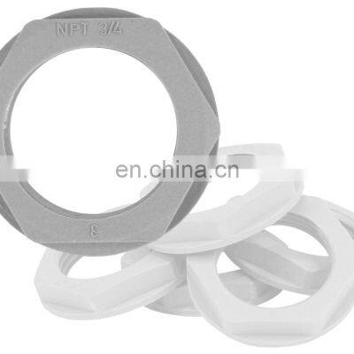 Nylon Lock Nuts Cable Gland Lock Nut NPT Cable Gland Panel Mount IP68 6-10mm Nylon,nylon 94 V-0 / V-2 E360400 Gray or Black photo-5