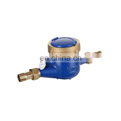 LIRLEE Durable Housing Home brass volumetric stop water meter