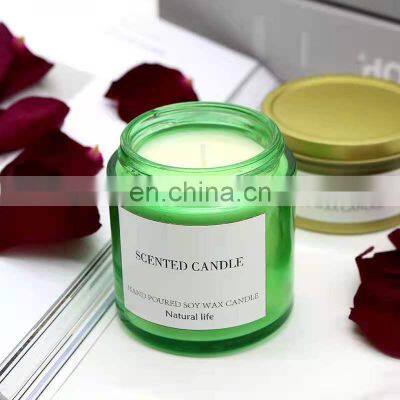 Amazon Hot-selling Wholesale Healthy Anti-mosquito Prevention Aromatherapy Lemongrass Eco Friendly Soy Wax Scented Candles