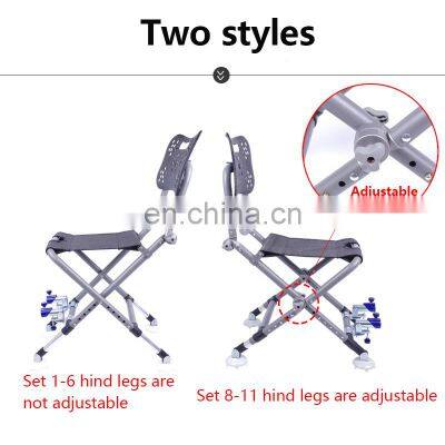Adjustable Fishing Chair Aluminum Alloy Foldable Portable Extended Outdoor Travel Camping Hiking Tools Folding Chair photo-3