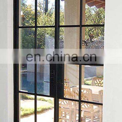 Patio Security Decorative Wrought Iron Slim Doors Home Entrance Black Front Entry Door photo-5