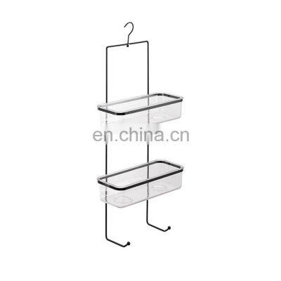 2 Tier Chromed Wire Shower Caddy Hanging Bathroom Shampoo Shelf PS Storage Holder photo-2